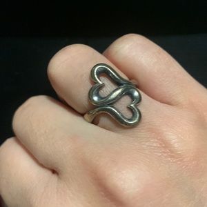 Size 7 James Avery two hearts ring